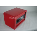 Cheaper small colorful fashion steel safety safe box with electronic lock system